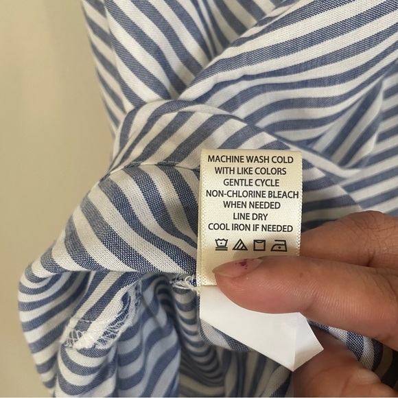 Max Studio womans nautical striped tunic size S sleeveless spring coastal summer - Picture 4 of 10